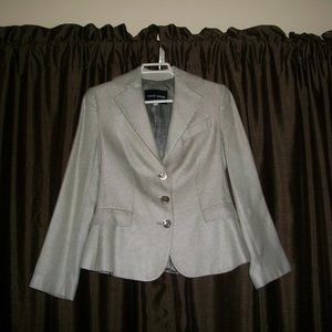 Giorgio Armani Women's Light Grey Silk Blazer